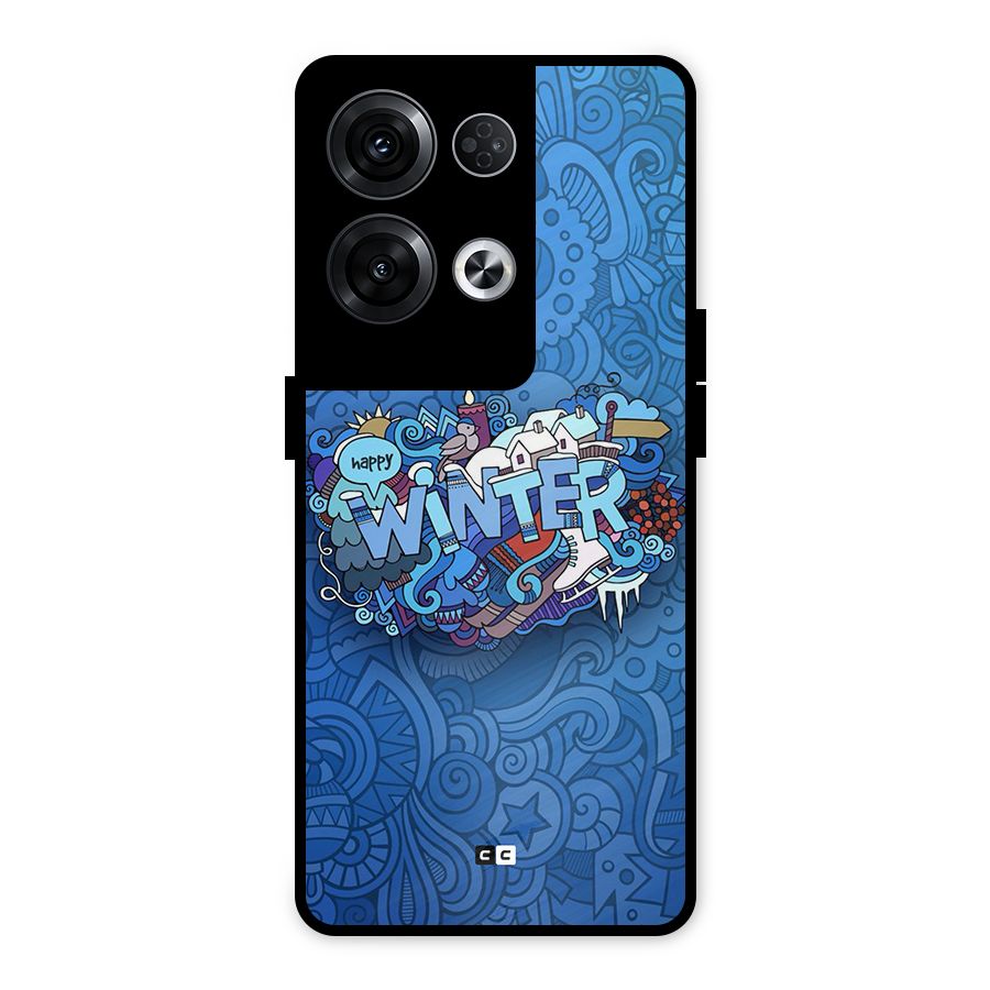 Happy Winter Metal Back Case for Oppo Reno8 Pro 5G