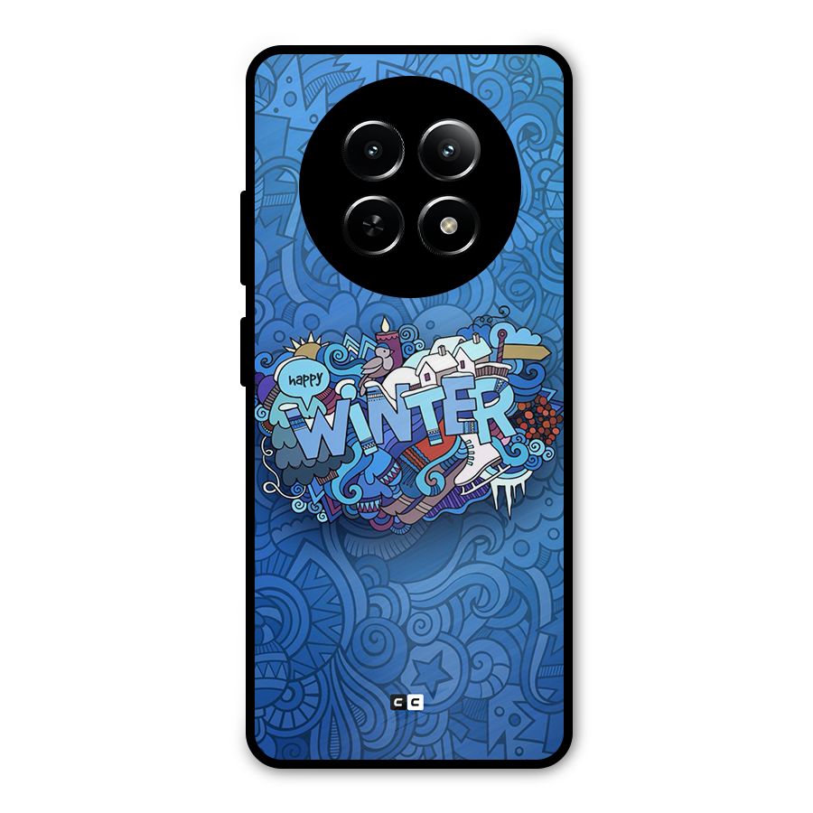 Happy Winter Metal Back Case for Realme 13