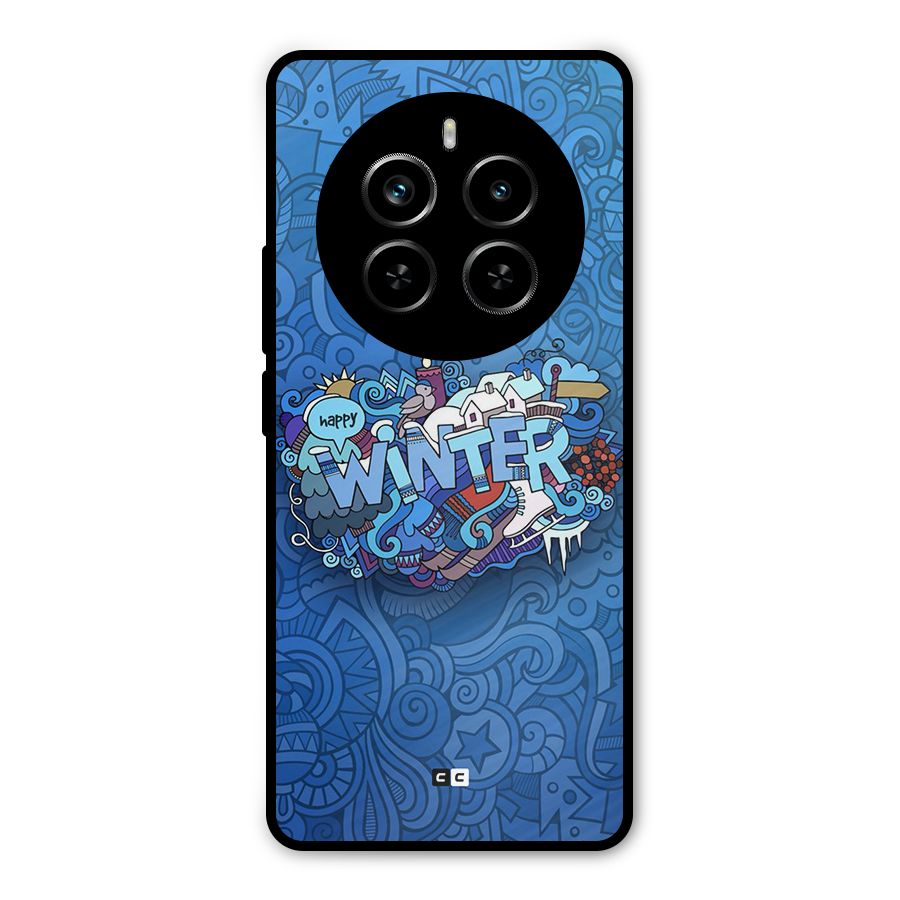 Happy Winter Metal Back Case for Realme P1 Pro