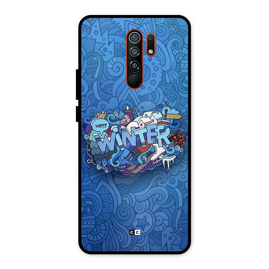 Happy Winter Metal Back Case for Redmi 9 Prime