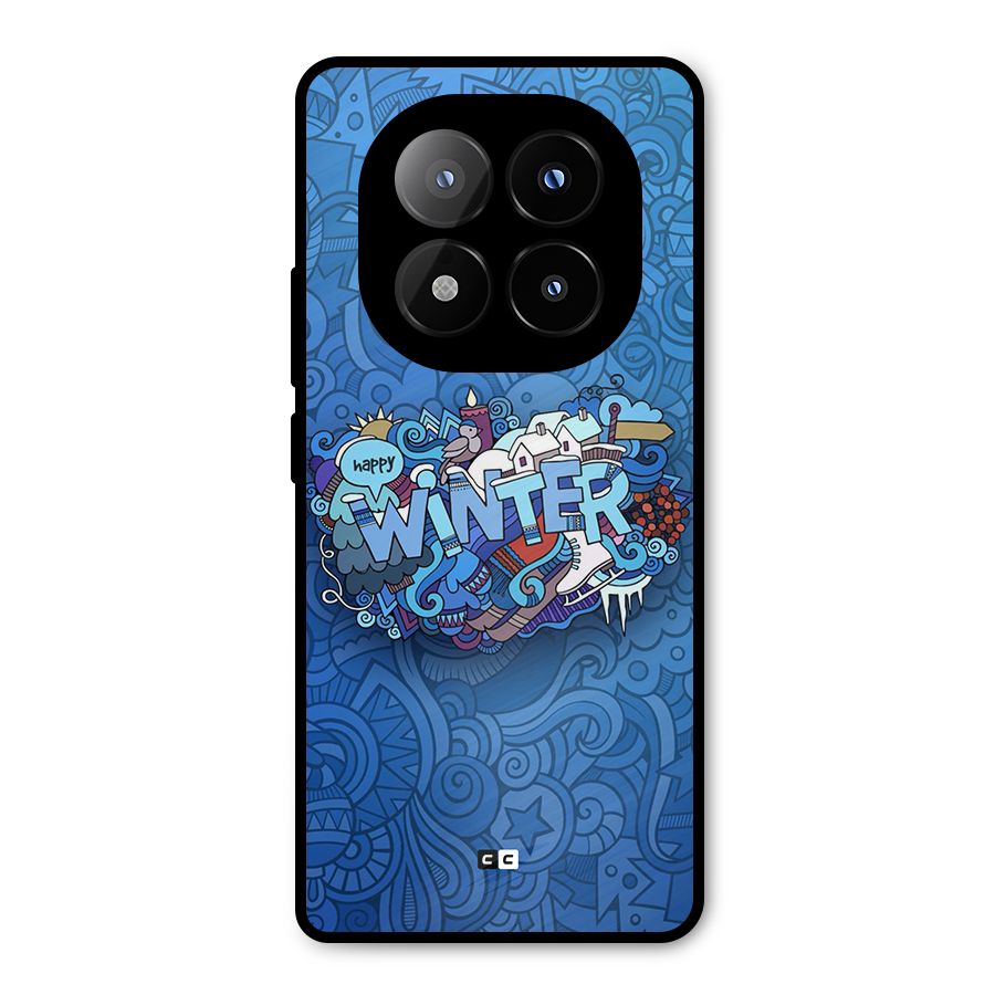 Happy Winter Metal Back Case for Redmi Note 14 Pro Plus 5G