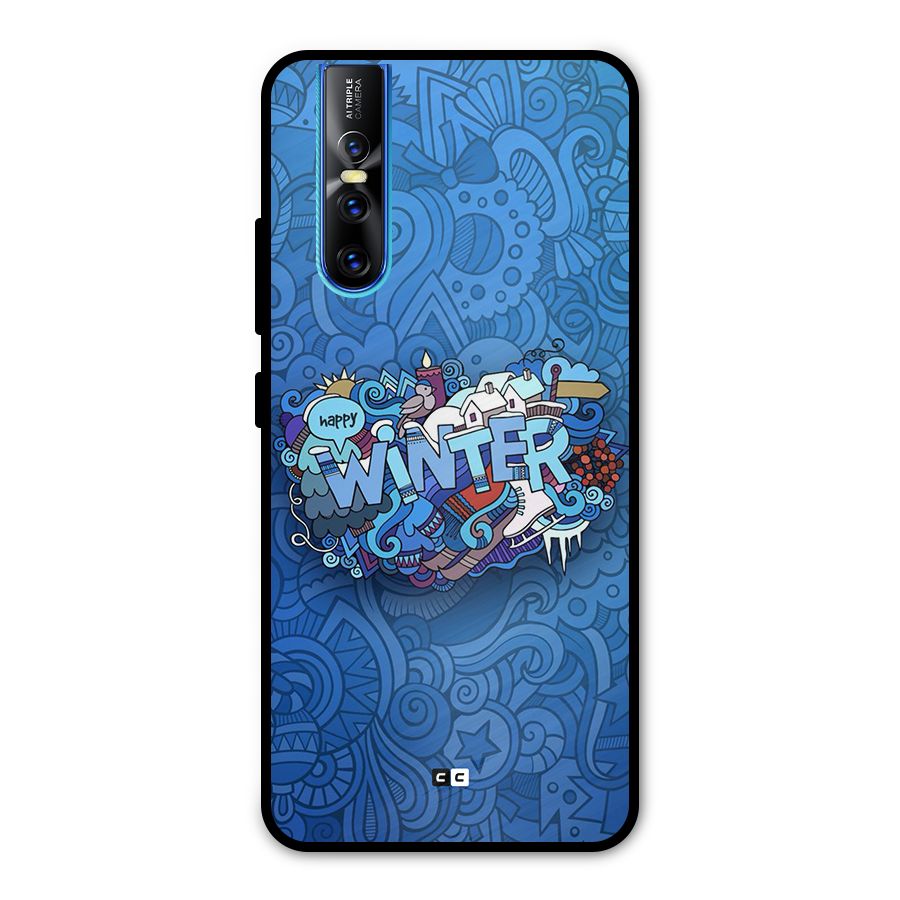 Happy Winter Metal Back Case for Vivo V15 Pro