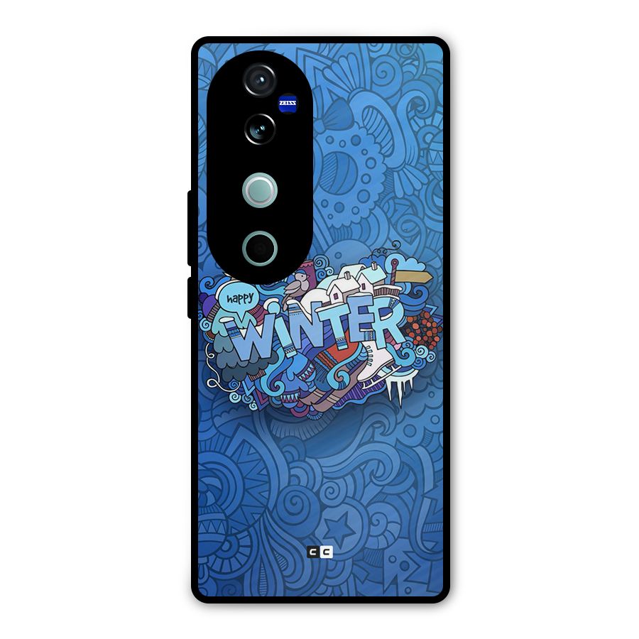 Happy Winter Metal Back Case for Vivo V40