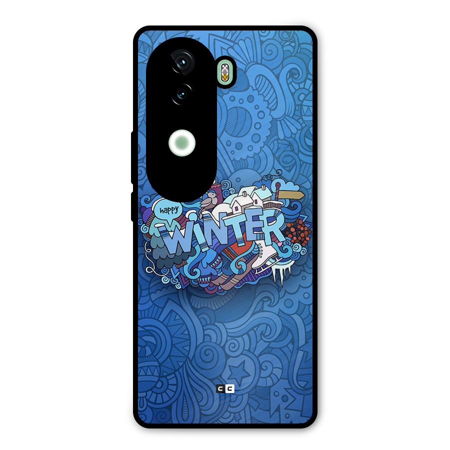 Happy Winter Metal Back Case for Vivo V40e