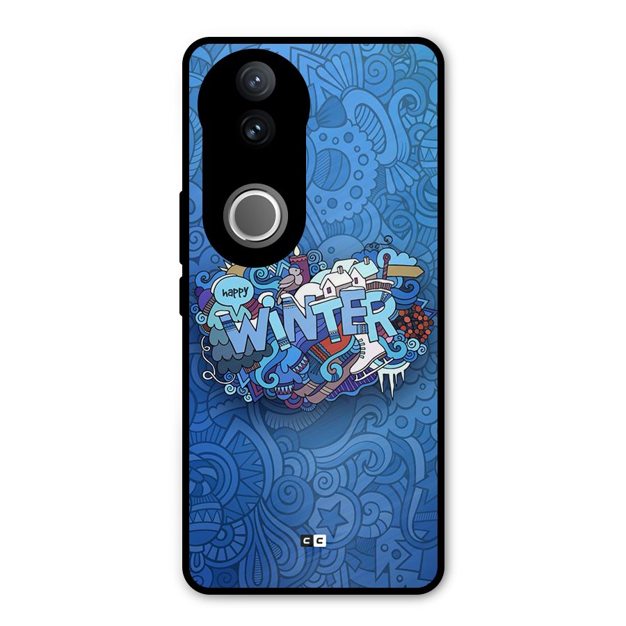 Happy Winter Metal Back Case for Vivo V50e