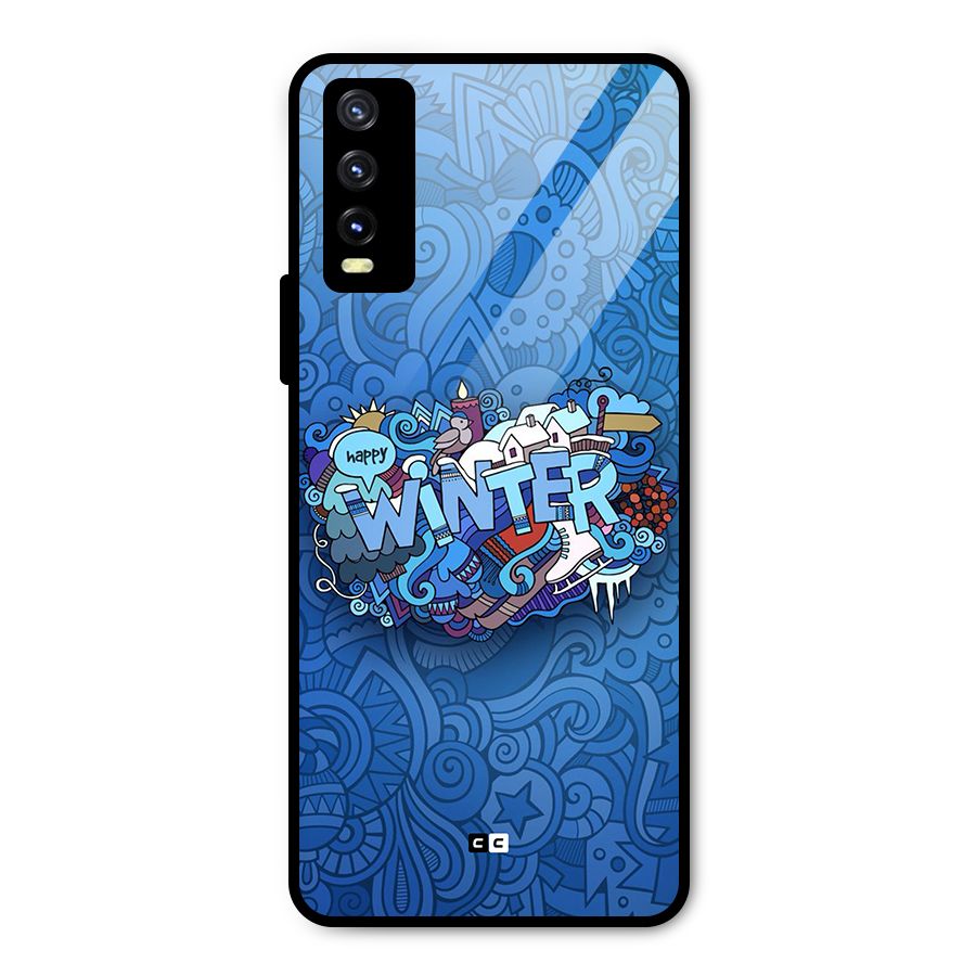 Happy Winter Metal Back Case for Vivo Y20 2021