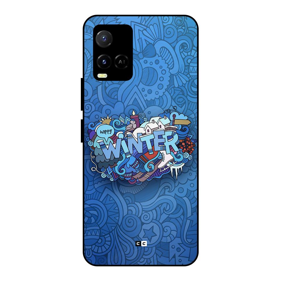 Happy Winter Metal Back Case for Vivo Y21T