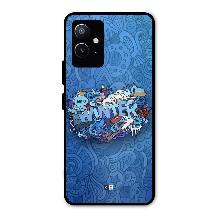 Happy Winter Metal Back Case for Vivo Y75 5G