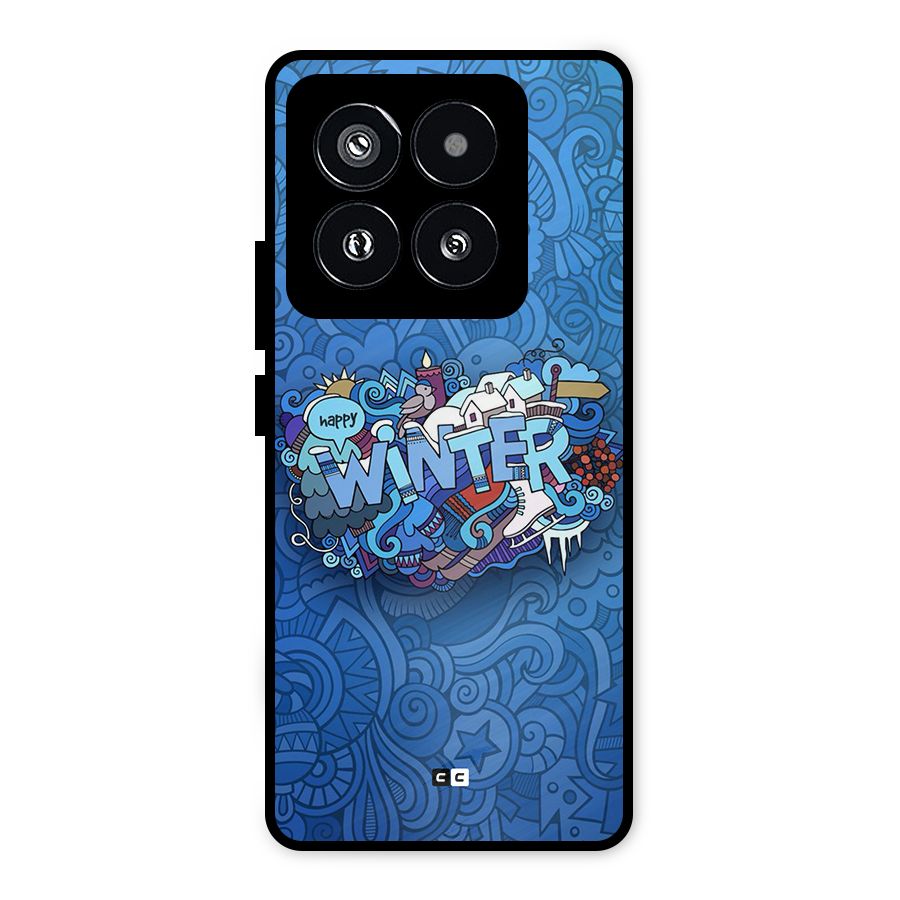 Happy Winter Metal Back Case for Xiaomi 14 Pro