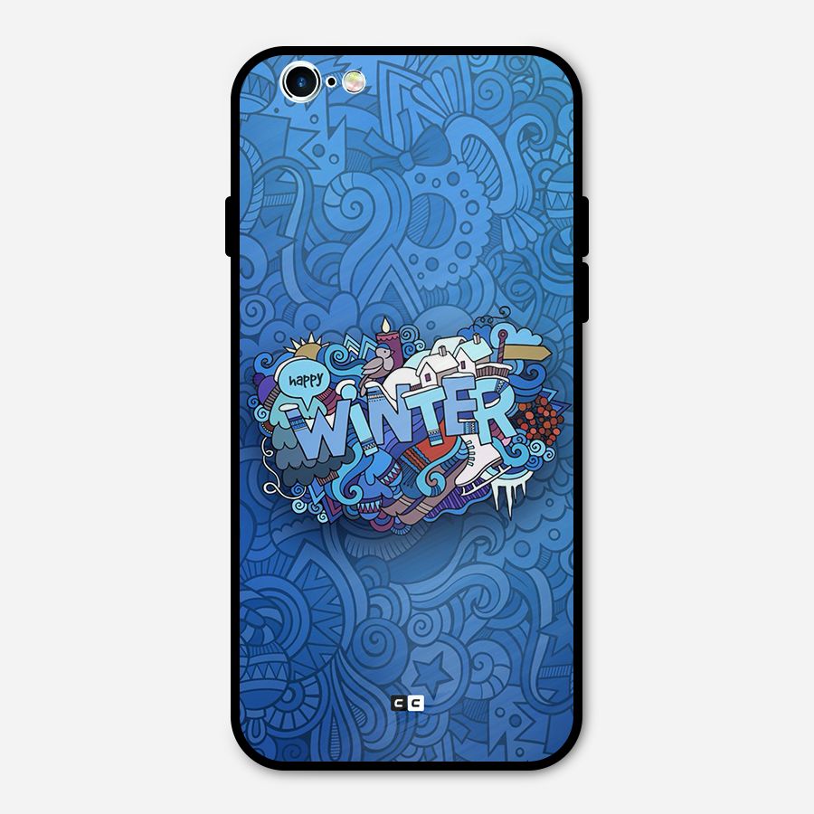 Happy Winter Metal Back Case for iPhone 6 6s