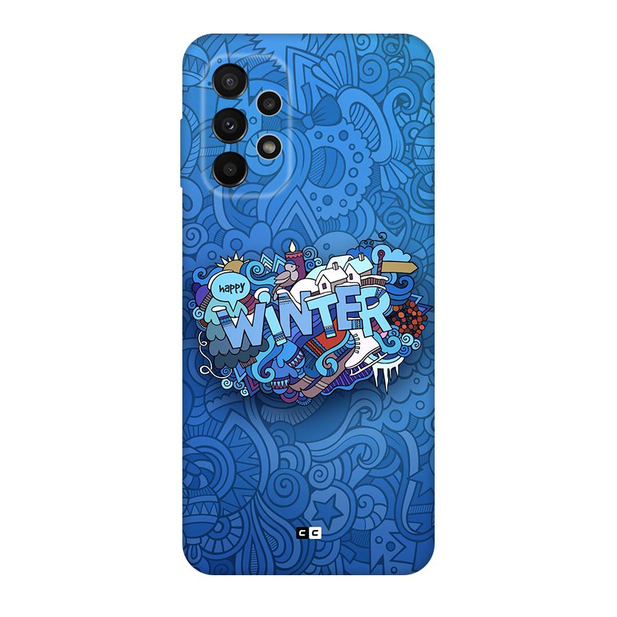 Happy Winter Original Polycarbonate Back Case for Galaxy A23