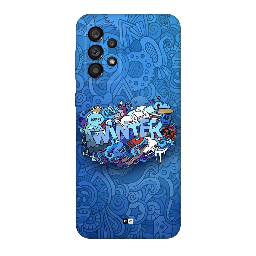 Happy Winter Original Polycarbonate Back Case for Galaxy A73 5G
