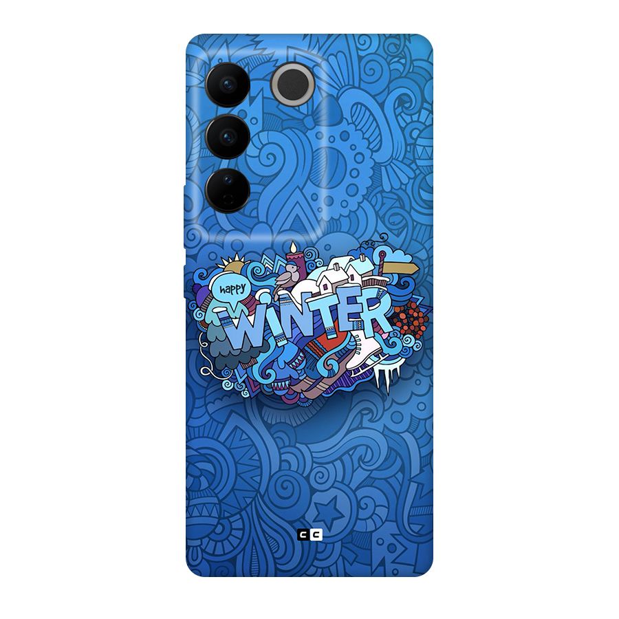 Happy Winter Original Polycarbonate Back Case for Vivo V27