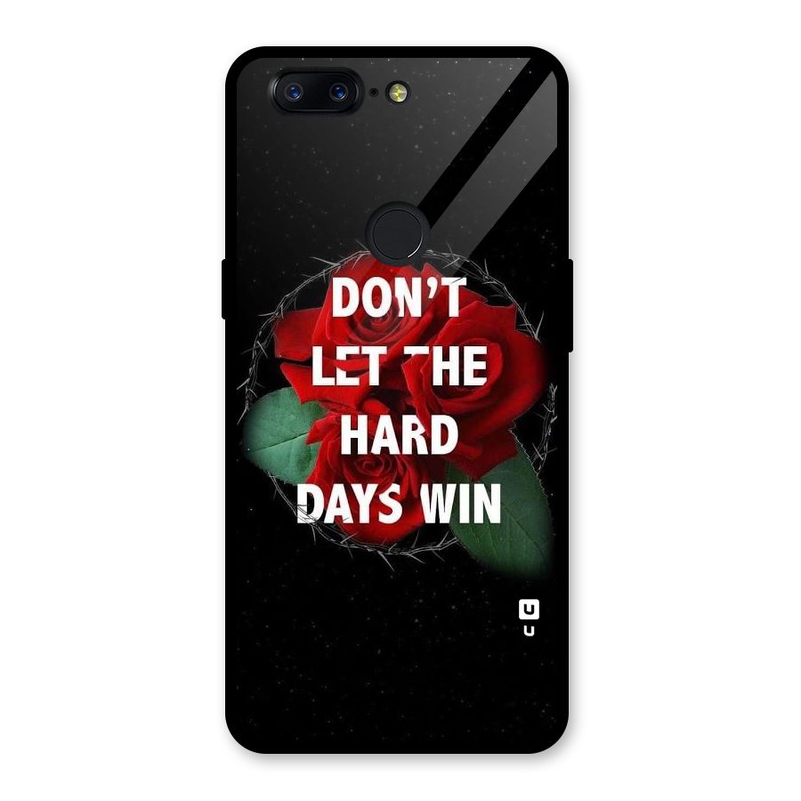 Hard Days No Win Glass Back Case for OnePlus 5T