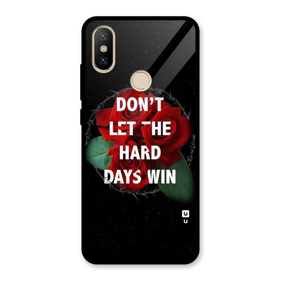 Hard Days No Win Glass Back Case for Redmi A2