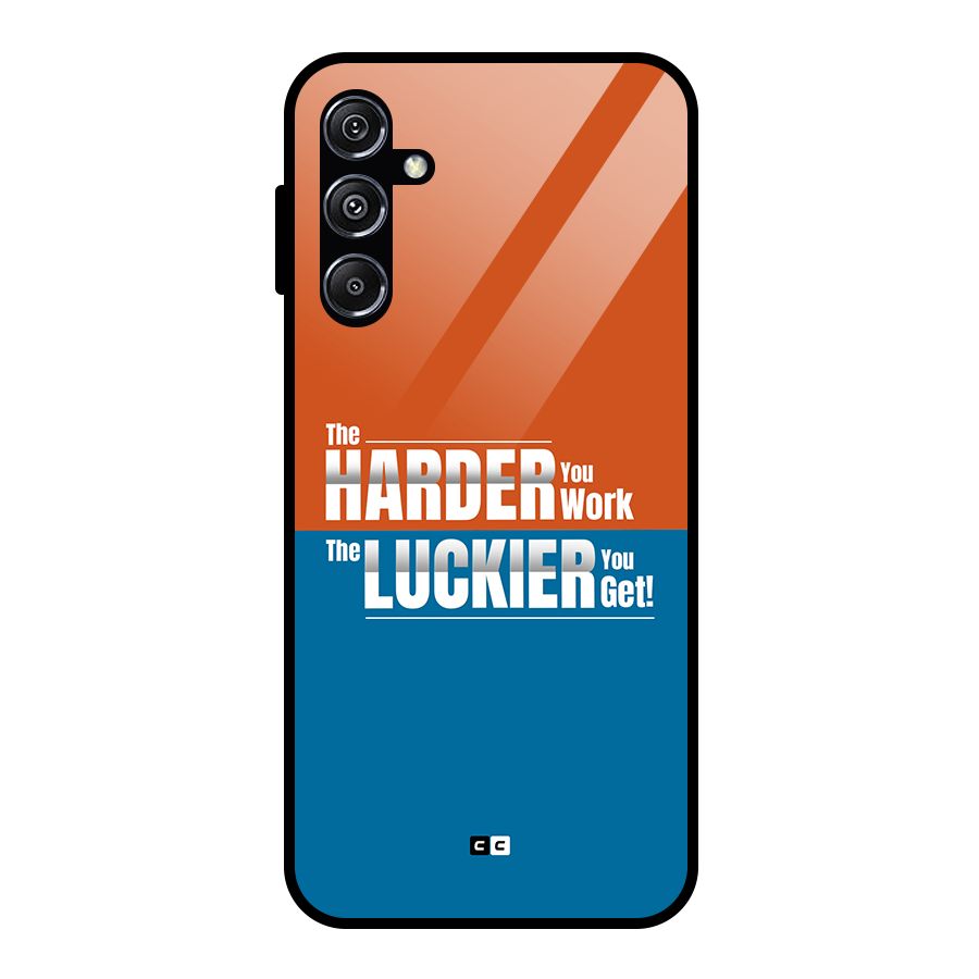 Hard Luck Glass Back Case for Galaxy M34 5G