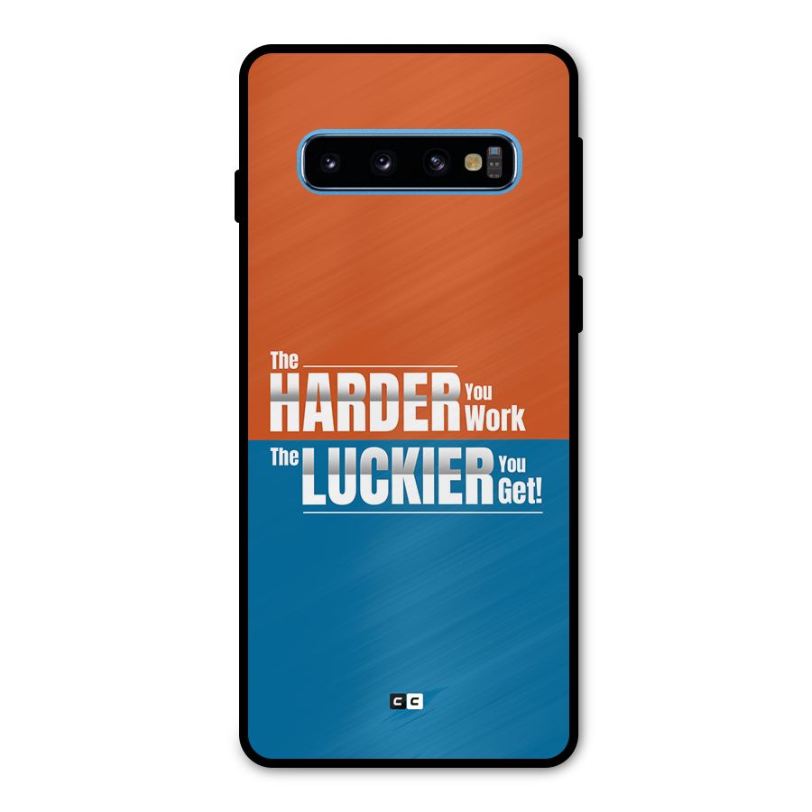 Hard Luck Metal Back Case for Galaxy S10