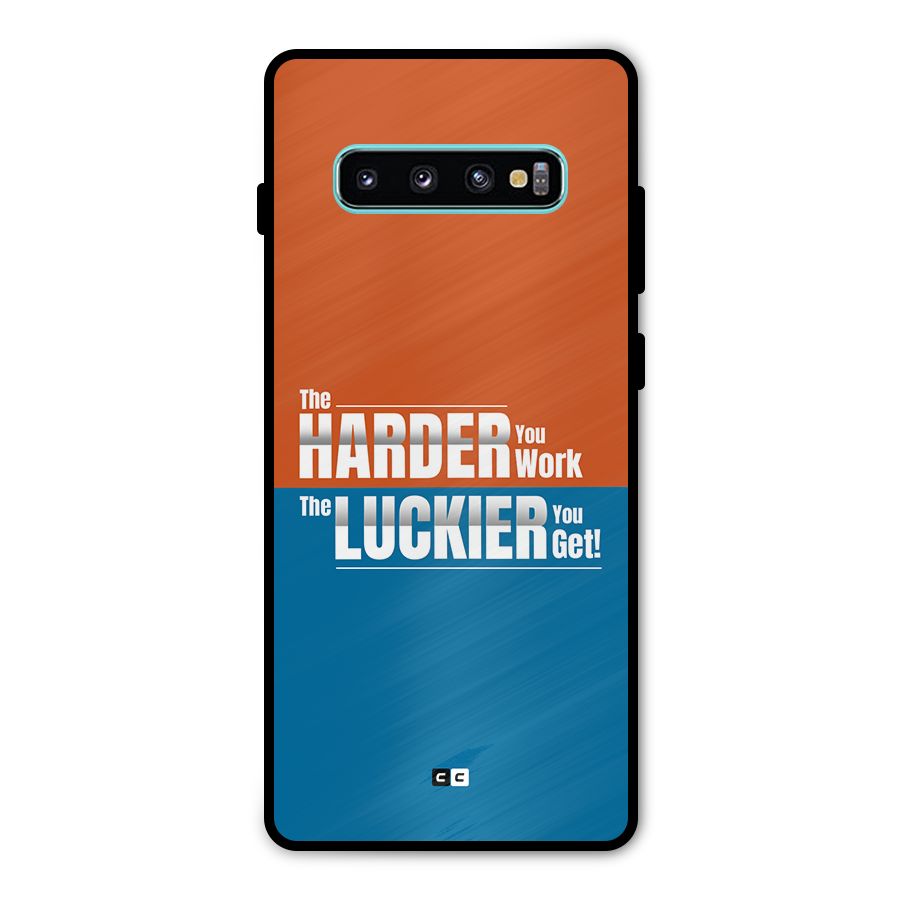 Hard Luck Metal Back Case for Galaxy S10 Plus