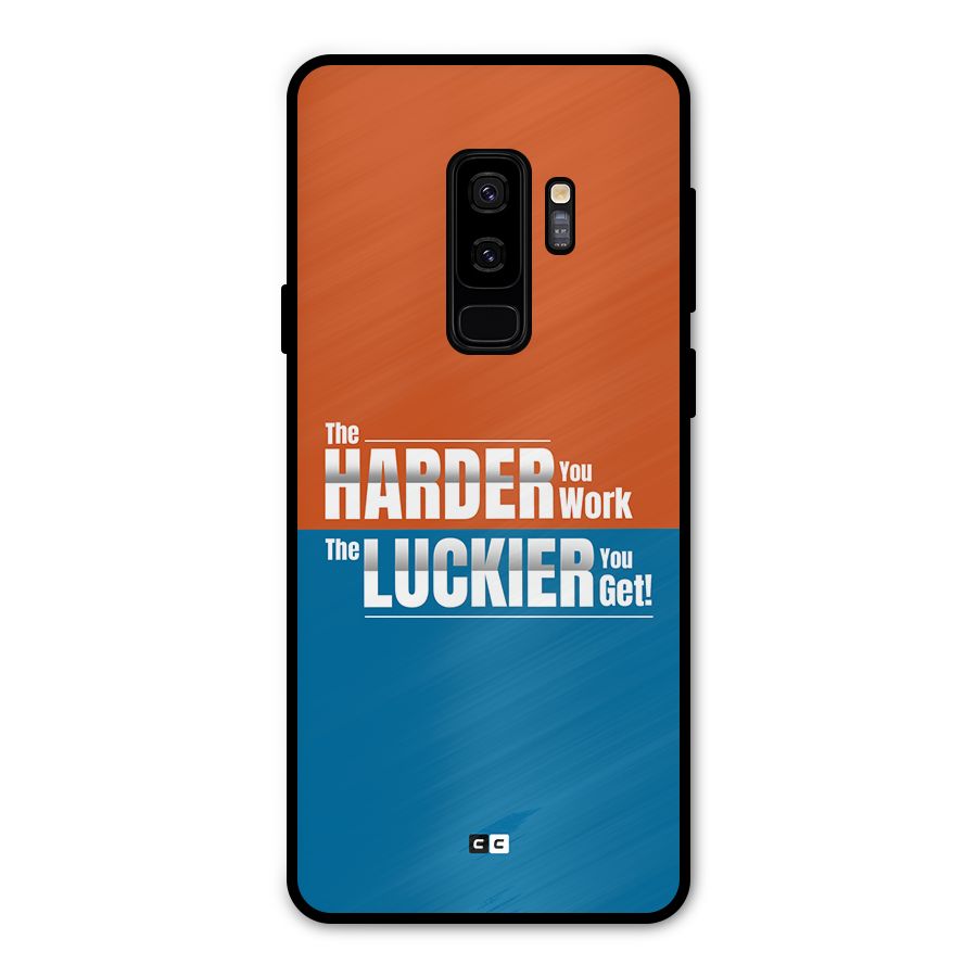 Hard Luck Metal Back Case for Galaxy S9 Plus