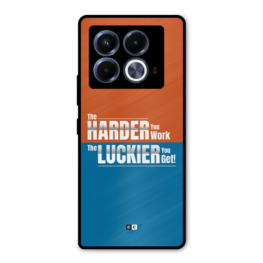 Hard Luck Metal Back Case for Infinix Note 40 5G