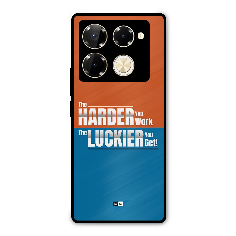 Hard Luck Metal Back Case for Infinix Note 40 Pro Plus