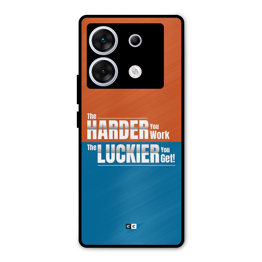Hard Luck Metal Back Case for Infinix Zero 30 5G