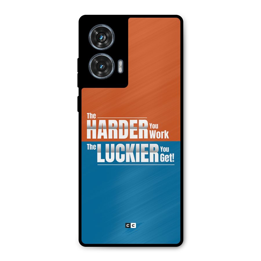 Hard Luck Metal Back Case for Motorola Edge 50 Fusion