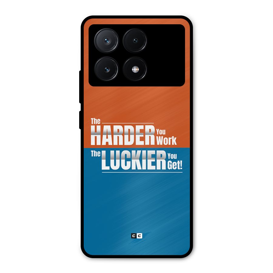 Hard Luck Metal Back Case for Poco X6 Pro