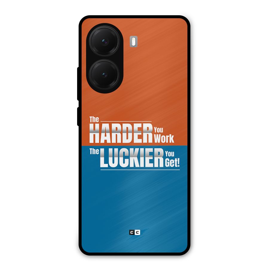 Hard Luck Metal Back Case for Poco X7 Pro