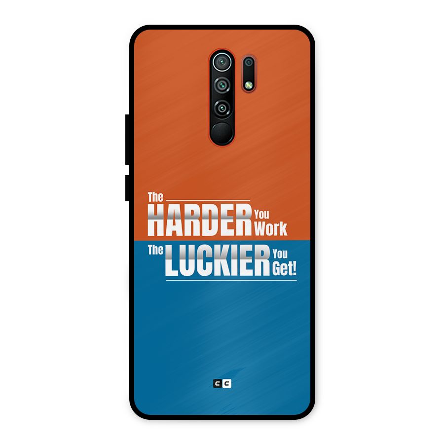 Hard Luck Metal Back Case for Redmi 9 Prime