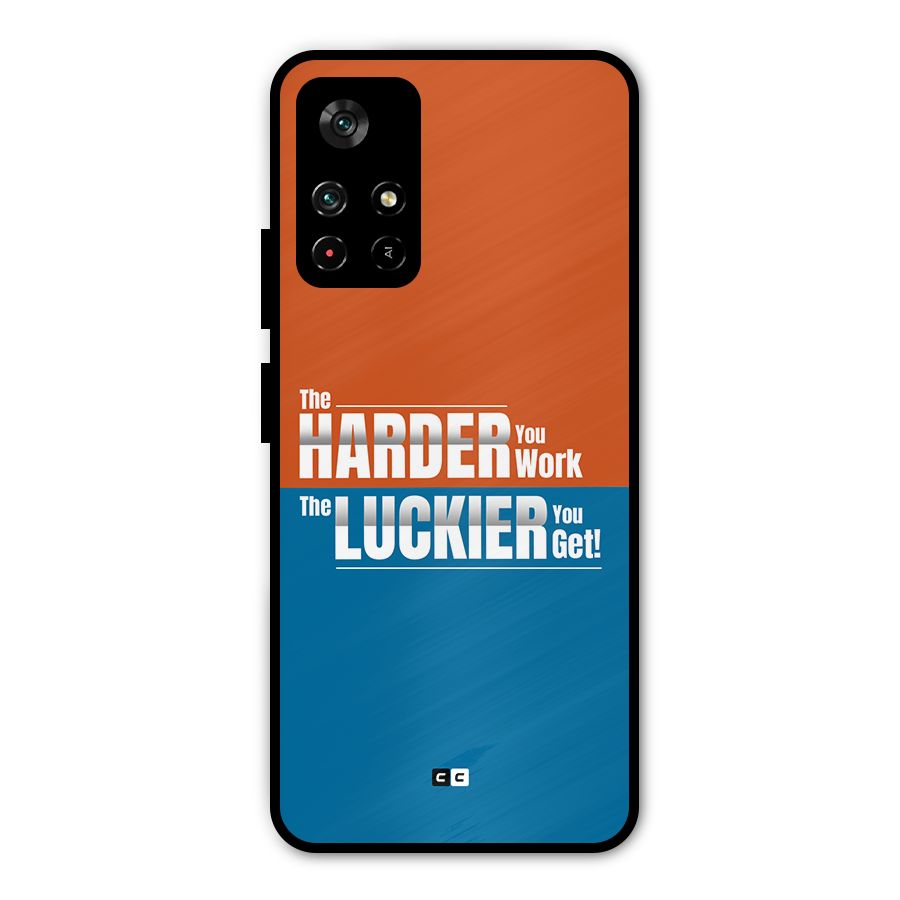Hard Luck Metal Back Case for Redmi Note 11T 5G