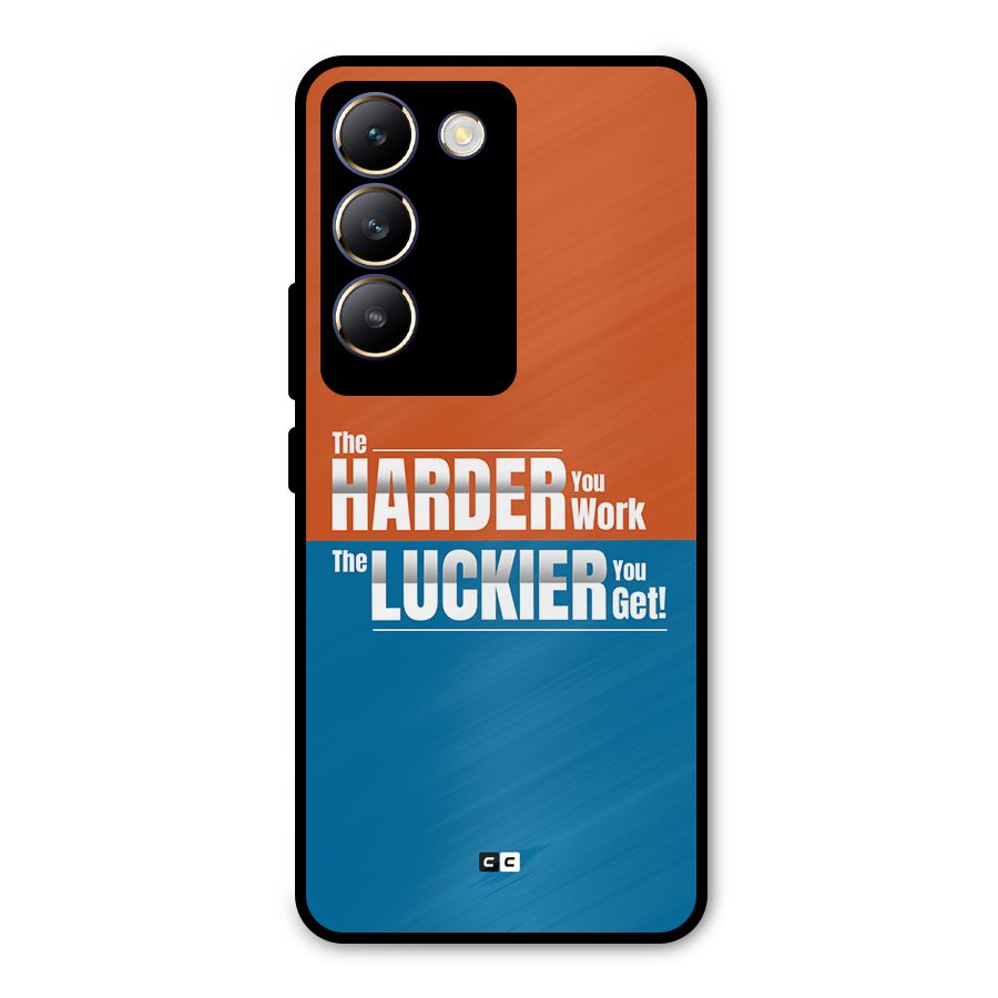 Hard Luck Metal Back Case for Vivo T3 5G