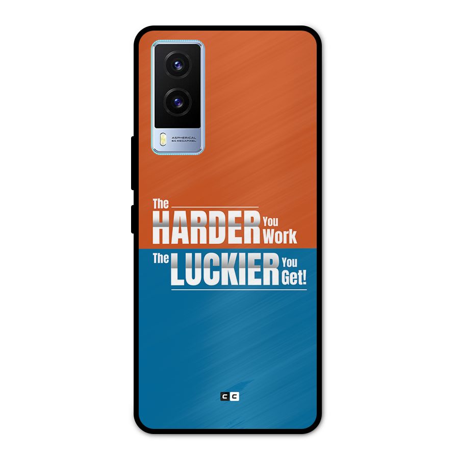 Hard Luck Metal Back Case for Vivo V21e 5G