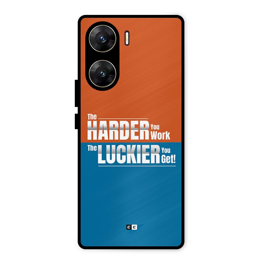 Hard Luck Metal Back Case for Vivo V29e
