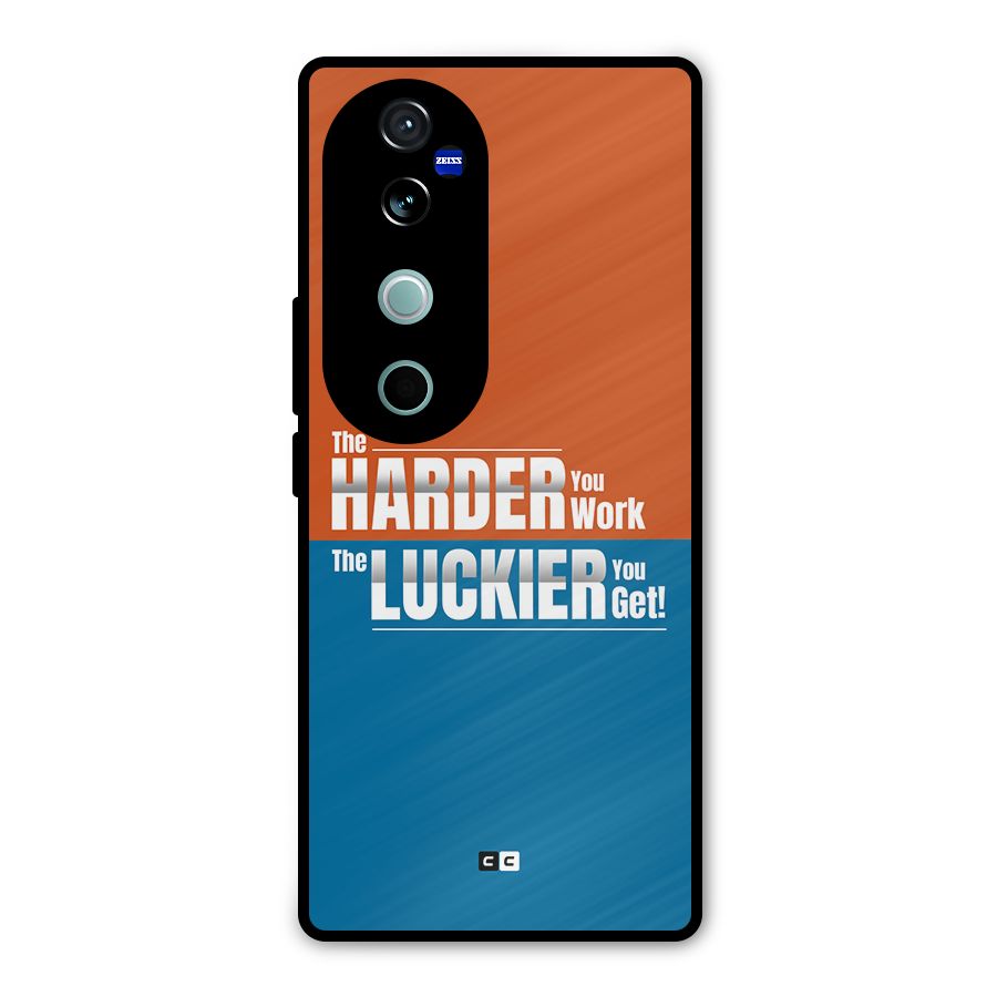 Hard Luck Metal Back Case for Vivo V40 Pro