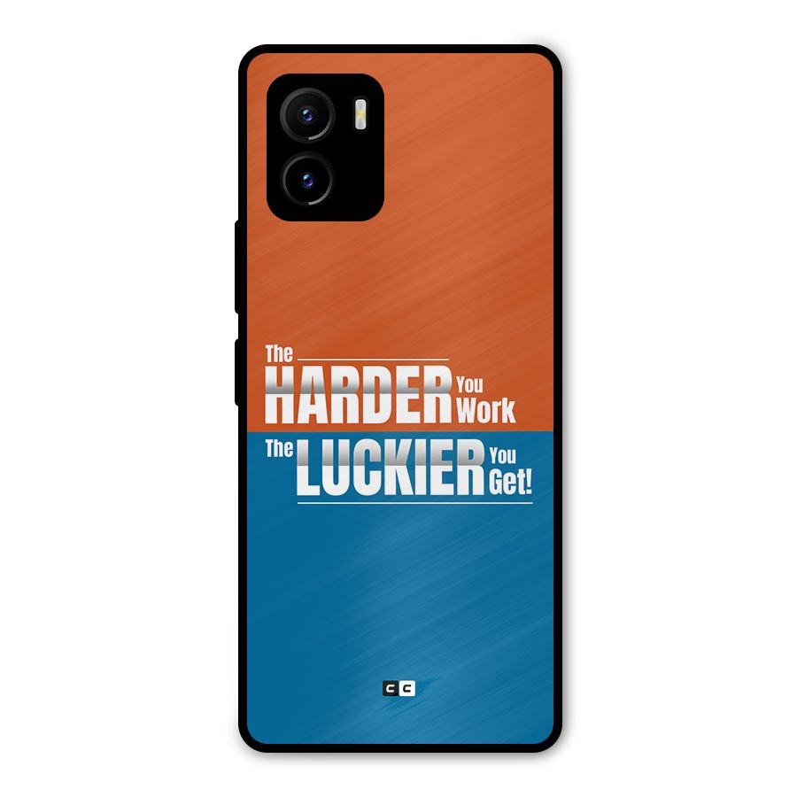 Hard Luck Metal Back Case for Vivo Y15s