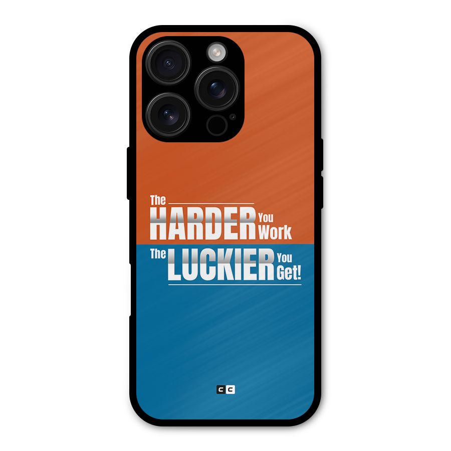 Hard Luck Metal Back Case for iPhone 16 Pro