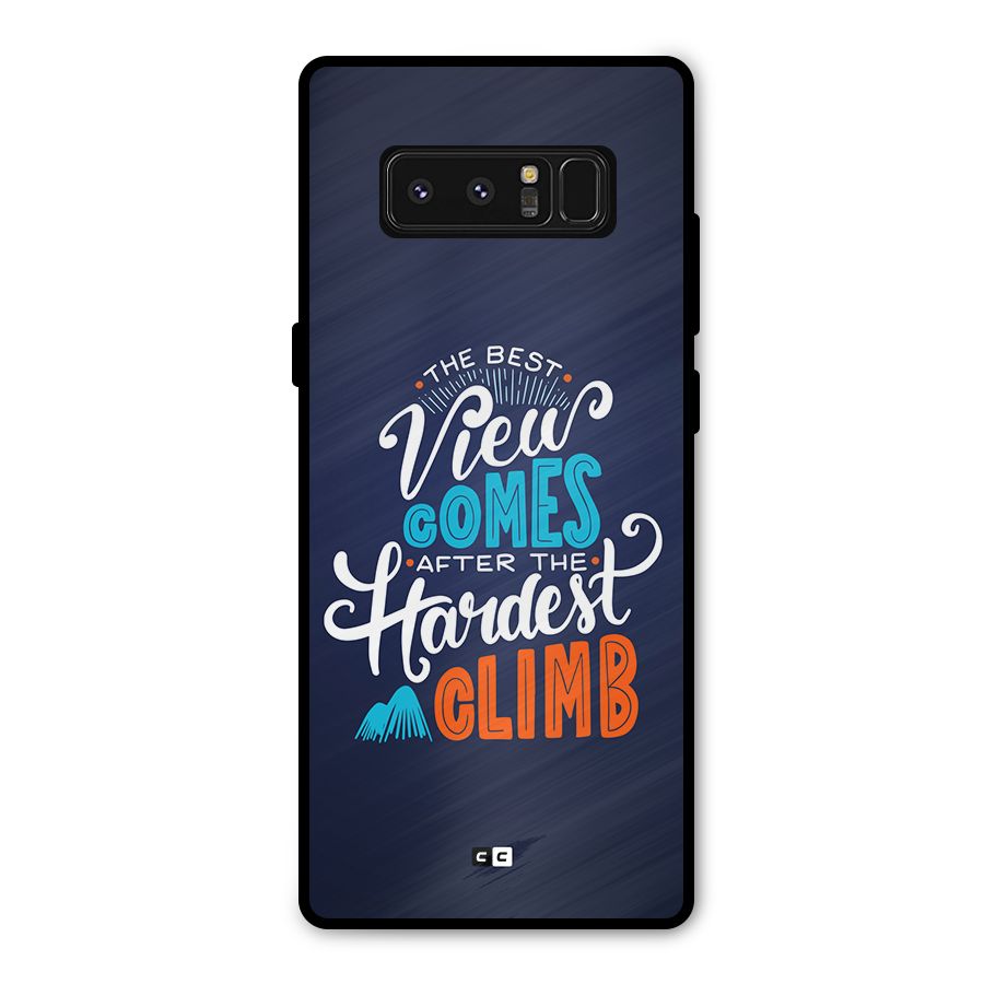 Hardest Climb Metal Back Case for Galaxy Note 8
