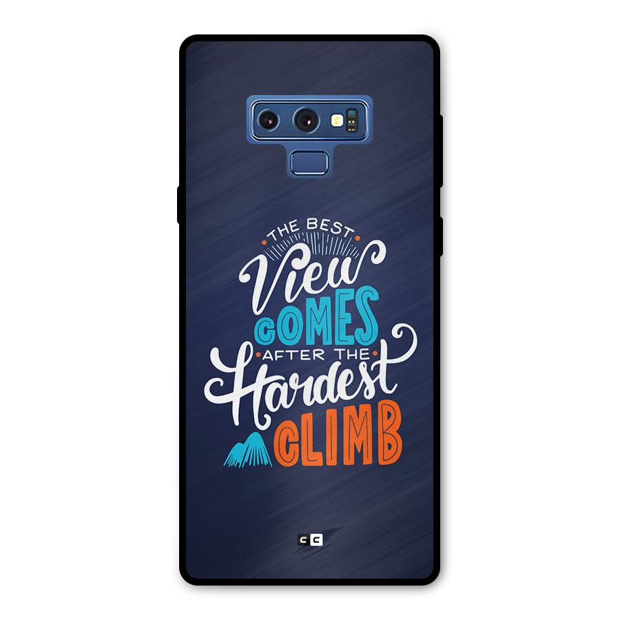 Hardest Climb Metal Back Case for Galaxy Note 9