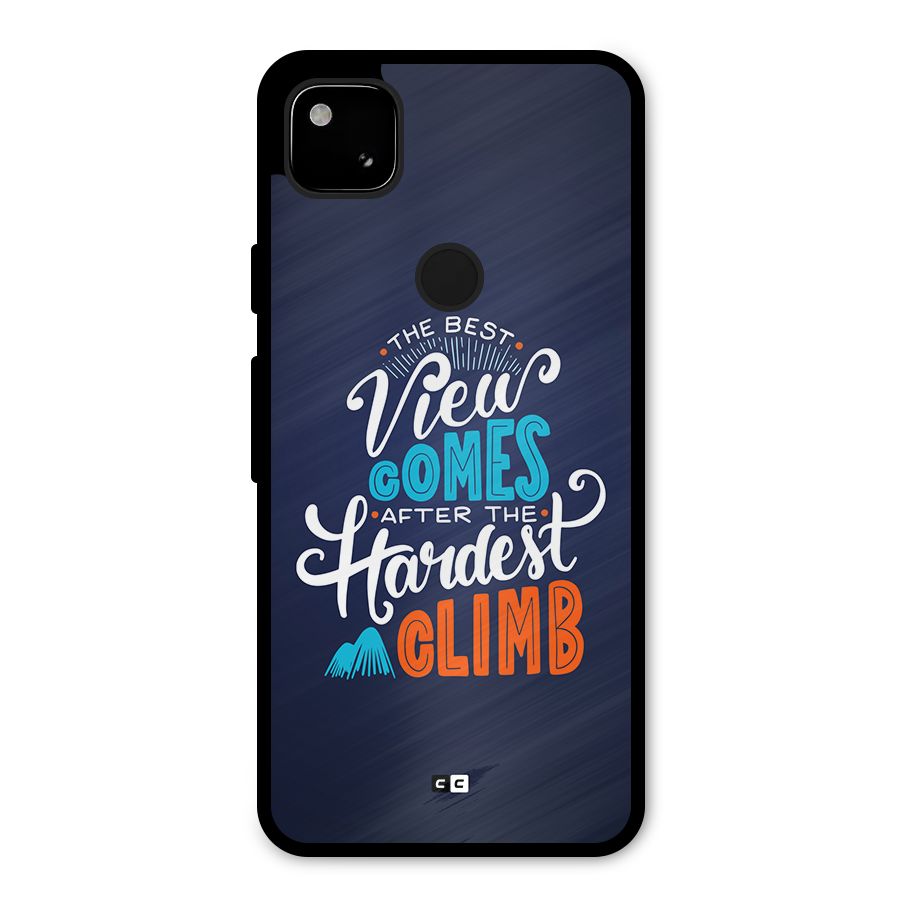 Hardest Climb Metal Back Case for Google Pixel 4a
