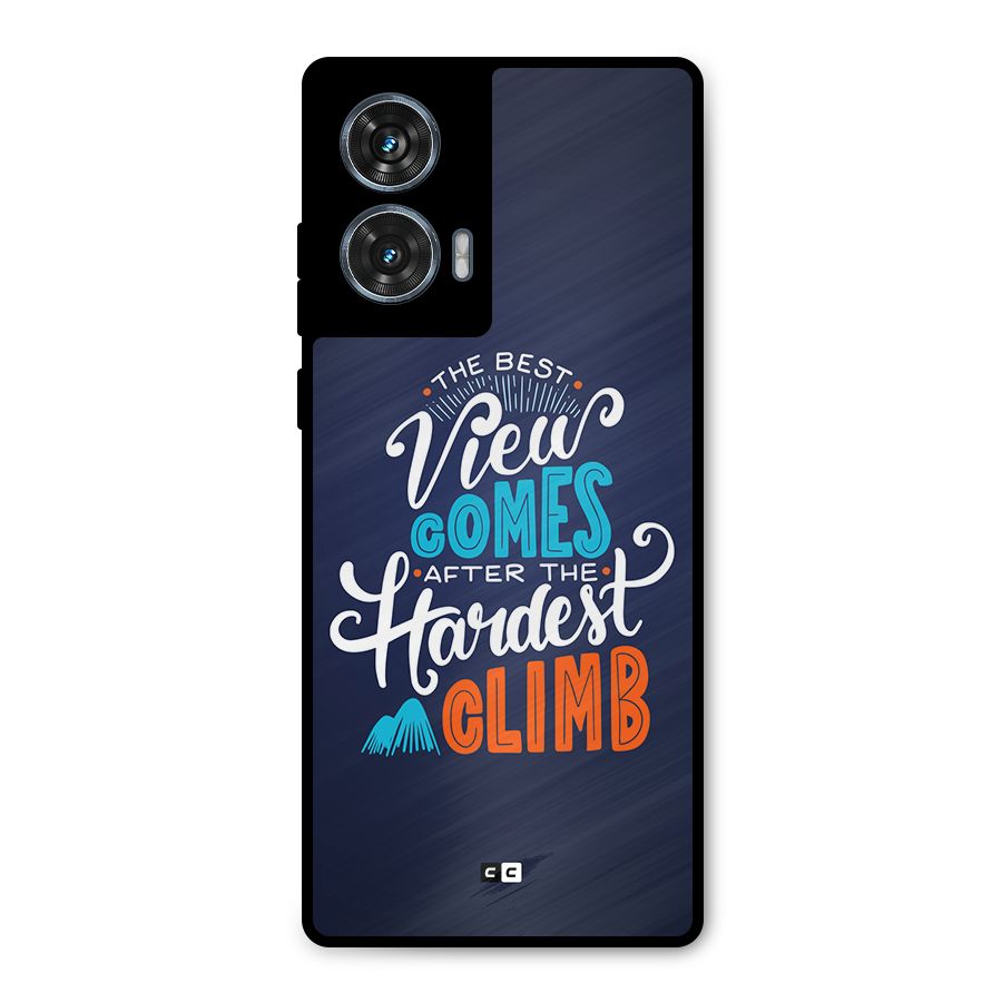 Hardest Climb Metal Back Case for Motorola Edge 50 Fusion