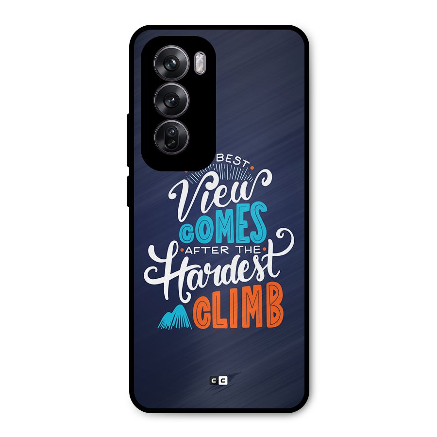 Hardest Climb Metal Back Case for Oppo Reno12 Pro