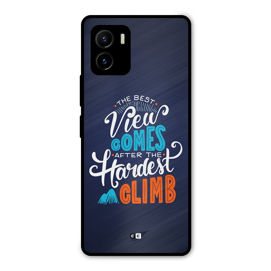 Hardest Climb Metal Back Case for Vivo Y15s