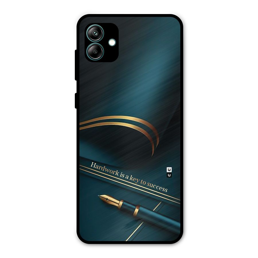 Hardwork Is Key Metal Back Case for Galaxy A04