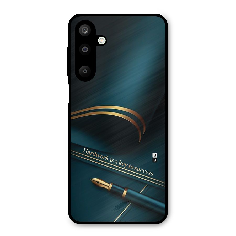 Hardwork Is Key Metal Back Case for Galaxy M16
