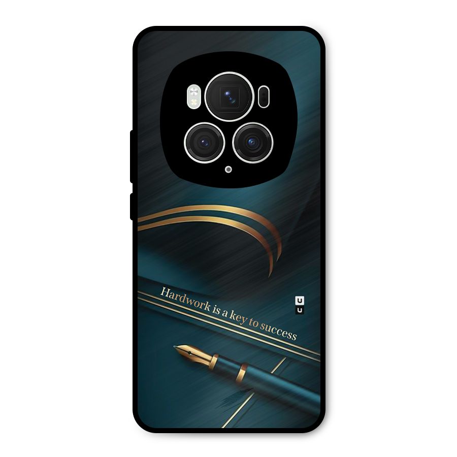 Hardwork Is Key Metal Back Case for Honor Magic6 Pro