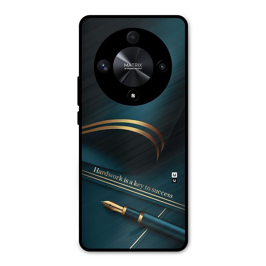 Hardwork Is Key Metal Back Case for Honor X9b
