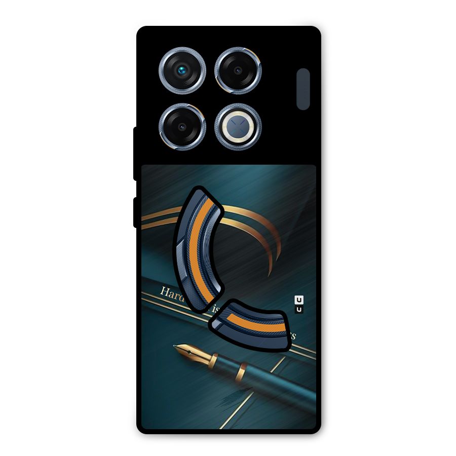Hardwork Is Key Metal Back Case for Infinix GT 20 Pro