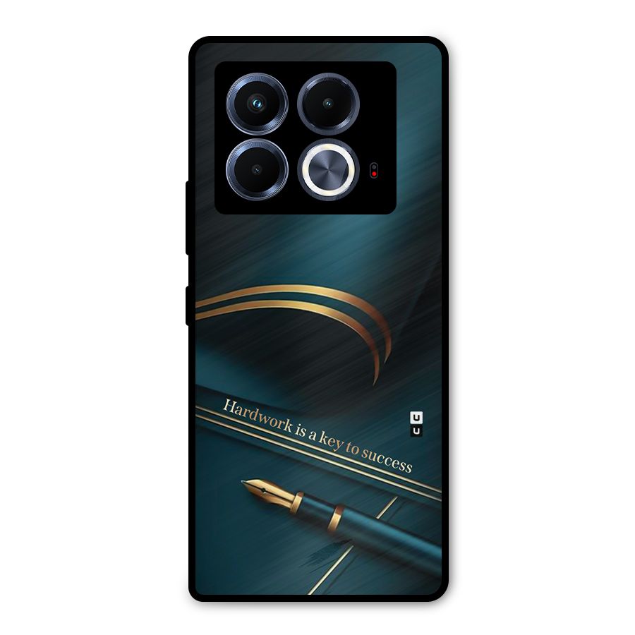 Hardwork Is Key Metal Back Case for Infinix Note 40 5G