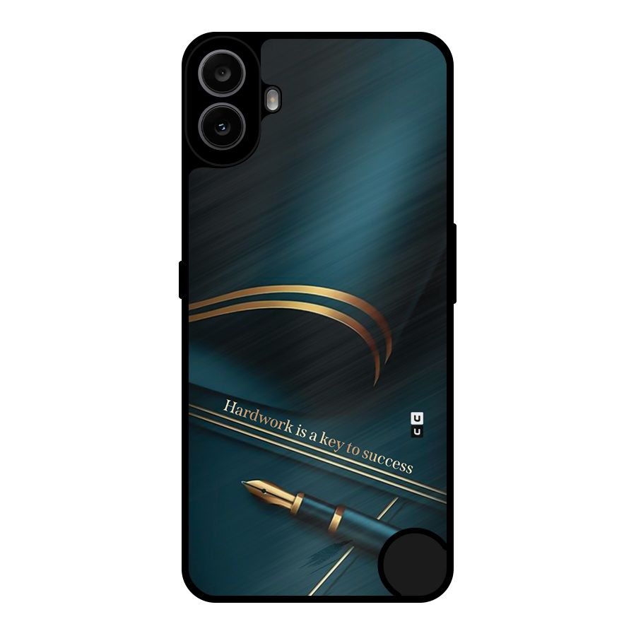 Hardwork Is Key Metal Back Case for Nothing CMF Phone 1